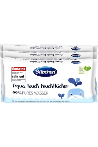Bübchen Aqua Touch Yenidoğan Hassas Islak Mendil 3 X 48 Adet 144 Yaprak - 4065331000552 3'lü Set Bübchen Aqua Touch Yenidoğan Hassas Islak Mendil 3 X 48 Adet 144 Yaprak - 4065331000552 3'lü Set