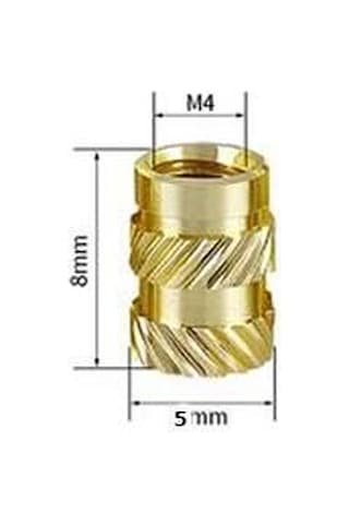 M4x8mm İnsert Çakma Somun 50 Adet