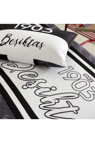 Taç Lisanslı Nevresim Takımı Beşiktaş 1903 Glow Tek Kişilik