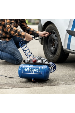 Scheppach HC06 1200W 8 Bar 6 L Yağsız Hava Kompresörü - 5906153901