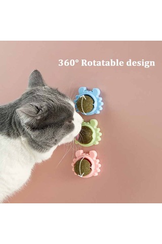 Tineke Catnipli Yenilebilir Kedi Nanesi Otu Yalama Oyun Topu Oyuncağı Yengeç