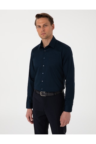 Pierre Cardin Erkek Lacivert Gömlek Basic 50302972-vr033 Lacivert
