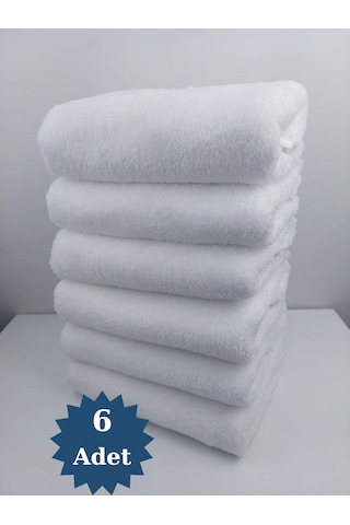 Mikrofiber Saç Havlusu Boya Tutmayan Kuaför Havlusu Beyaz 50x90