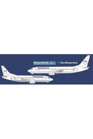 Nazca Decals Sux003 1/144 Ölçek, Sunexpress B737-300/400