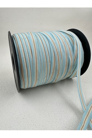 1 Cm Çizgili Şerit-5 Metre Mavi / Sarı