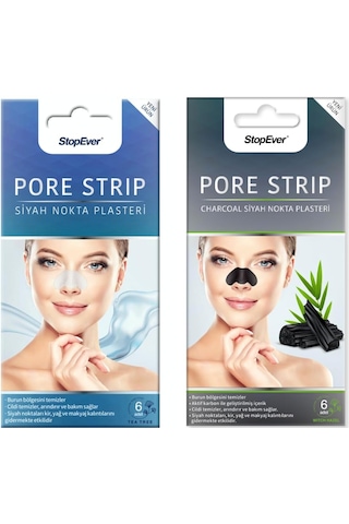Lexroo Pore Strip Siyah Nokta Bandı 2'li Paket Siyah Nokta Karşıtı Gözenek Temizleyici