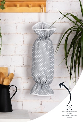 6 Parça Mutfak Seti & Mutfak Önlüğü , Fırın Eldiveni , 2li Tutacak , Organizer Poşetlik , Demlematikgri Puantiye