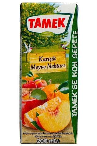 Tamek Karışık Meyve Nektarı 200 Ml X 27 Adet