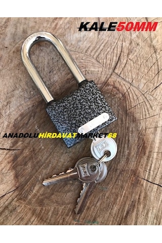 Kale Uzun Çelik Asma Kilit 50Mm Paslanmaz Çelik Asma Kilit