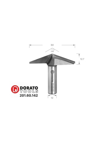 Dorato 60mm 140 Derece V Uçlu Cnc, Freze Ucu