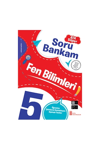 5. Sınıf Ata Süper Türkçe - Matematik- Fen Bilimleri - Sosyal Bilgiler Soru Bankam Seti