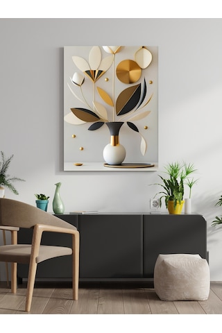 Modern Çiçek Canvas Tablo Ev Ofis Mutfak Dekorasyonu Kanvas Duvar Tablo
