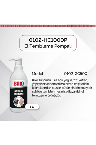 Brio El Temizleme Pastası 1000 Ml Portakal Pompalı