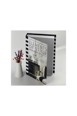 Bak Gel Al Kitap Görünümlü Dekoratif Kutu, Iskandinav Tarzı Kitap Şeklinde Saklama Kutusu, Ev Dekorasyonu, Modern Ev Dekorasyonu- Element Of Style - Dvdktpkt005