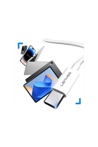 Lenyes Ax106 Type-c To 3.5mm Aux Audio Kablo 1m Beyaz Beyaz