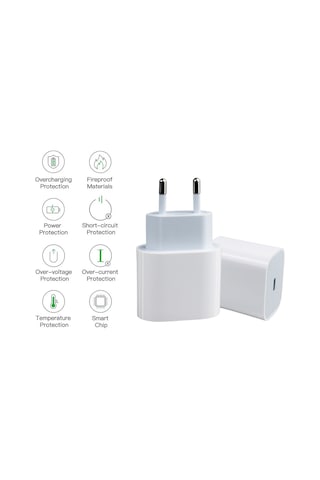 Apple Uyumlu iPad Mini 6.Nesil 20W Usb-C Girişli Hızlı Şarj Cihazı Adaptör - İthalatçı Garantili