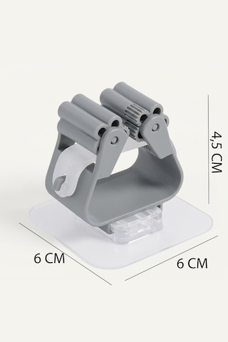Yapışkanlı Mop Askısı Süpürge Paspas Tutucu Duvar Organizer Düzenleyici Banyo 6 cm