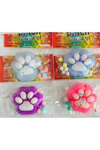 Twins Stars Kedi Patisi Squishy Oyuncağı Sukuşi 7,5x6,5 Cm