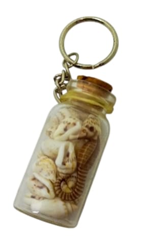 Mantar Tıpa Lı Deniz Kabukları Anahtarlık