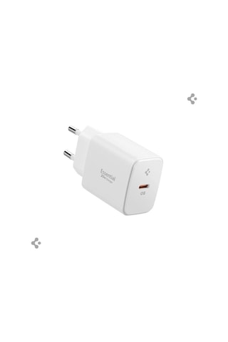 Spigen 20w Usb-c Mini Hızlı Şarj Aleti/şarj Isısını Düşürür Gan Destekli Akım Korumalı Güç Adaptörü İphone & Android & İpad Type-c Ee201 White - Ach08701