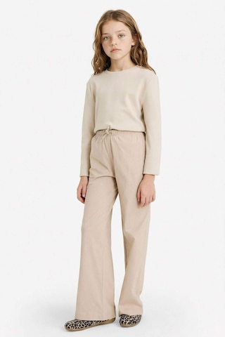 Defacto Wıde Leg Pantolon Kız Çocuk G0338a826spbg187 Bej-bg187