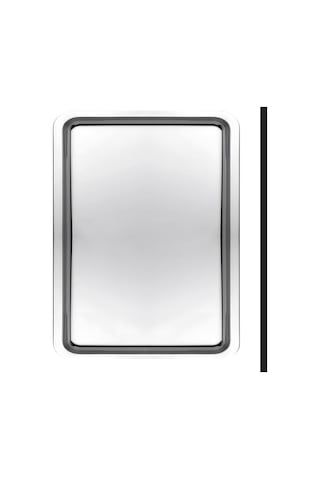 Zhlhome Sunum Tepsisi Çay Kahve Tepsisi 43x28 Cm 430 Paslanmaz Çelik Gümüş