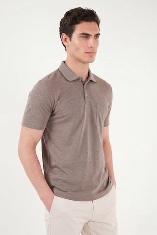 Buratti Pamuklu Regular Fit Göğüs Cepli Düğmeli Polo T Shirt Erkek Polo T Shirt 4565001 Kahve