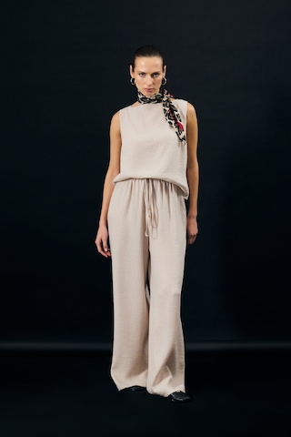 Sateen Glow Pantolon - Bej-137352