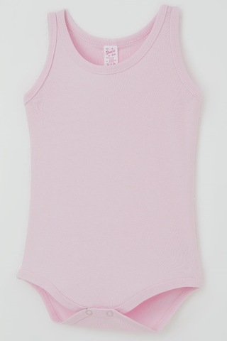 Breeze Kız Çocuk Çıtçıtlı Atlet Zıbın Body Basic 1-3 Yaş , Pembe