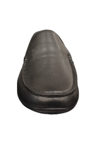 Erkek Günlük İç Dış Hakiki Deri Kayıdrmaz Kauçuk Taban Loafer Ayakkabı Siyah