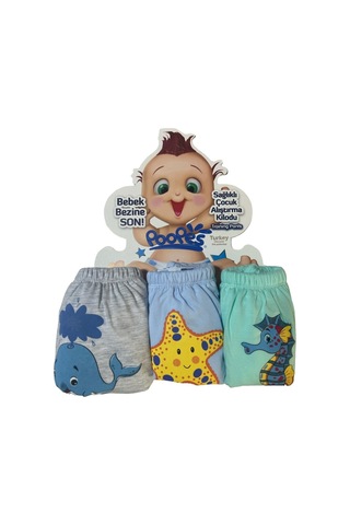 3'lü Alıştırma Külodu 3'lü Yunus-denizatı-yıldız