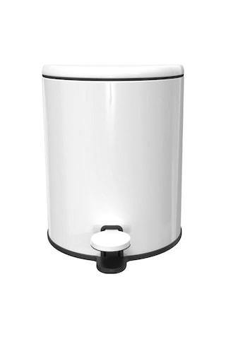 Primanova Cigo Pedallı Çöp Kovası 6 Lt Mat Beyaz/gri M-e41-01-06 Diğer