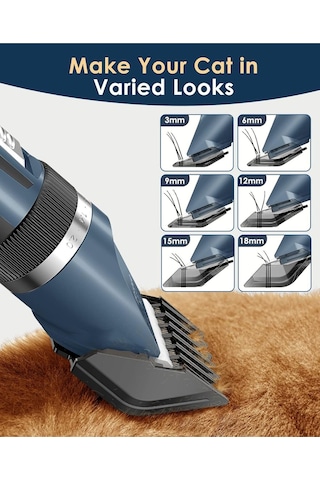 Oneisall Kedi Tıraş Makinesi, Sessiz, Güçlü Motor, Seramik Ve Titanyum Bıçaklar Erkek Bakım Ürünleri Mavi 189436858