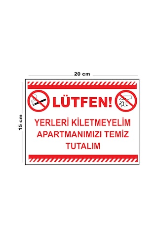 Metal Yerleri Kirletmeyelim Apartmanımızı Temiz Tutalım 15cm X 20cm Uyarı Levhası Yönlendirme Tabela Metal Yerleri Kirletmeyelim Apartmanımızı Temiz Tutalım 15cm X 20cm Uyarı Levhası Yönlendirme Tabela
