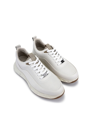Tamer Tanca Erkek Hakiki Deri Beyaz Sneakers & Spor Ayakkabı 298 3491-2591 Erk Ayk Y26 Krk Beyaz Hvn Bsk