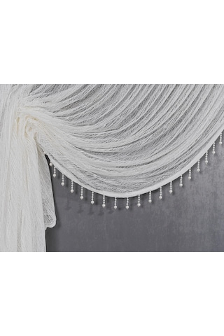 Salon Perdesi Kruvaze Tül Perde Dökümlü Gösterişli Tül Perde (382507529)