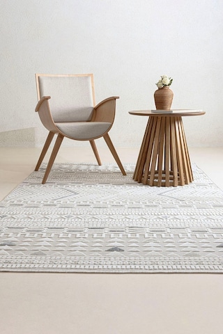 Sand Krem Gri Kolay Temizlenebilir Halı Kilim Oturma Odası Yatak Krem Gri