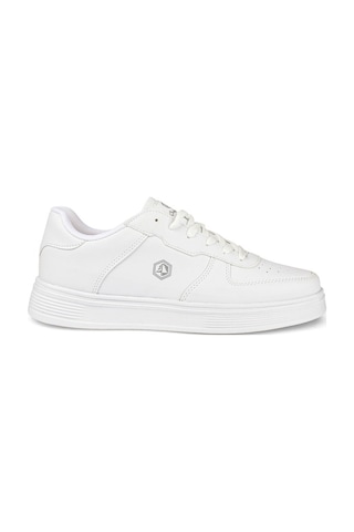 Crosberg 408-26 Cilt Deri Anatomik Taban Erkek Sneaker Beyaz