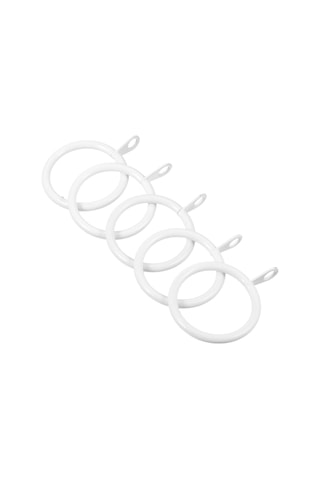 5'li Metal Perde Çubuğu Perde Halkaları, İç Çapı 3 Cm, 2,5 Cm'ye Kadar Uyar, Askılı Perde, Kayar Halka, Pencere Kapısı İçin Beyaz Halkalar Diğer