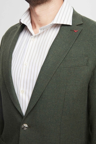D's Damat Ds Damat Regular Fit Yeşil Armürlü Çift Yırtmaçlı Yünlü Blazer Kumaş Ceket 3hf04ır224361 401