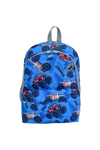 Superbag Erkek Çocuk Ilkokul Çantası Off Road Araba Desenli Sırt Çantası Beslenmelik Kalemlik 3'lü