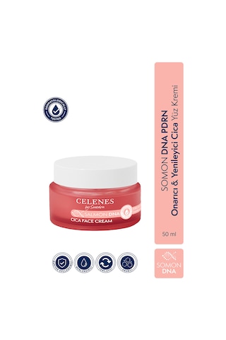 Celenes By Sweden Somon Dna Pdrn Onarıcı & Yenileyici Cica Yüz Kremi, 50 Ml