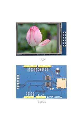 2.8 İnç Dokunmatik Tft Lcd Shield 240x320 Ekran Modülü Sd Kartlı Dokunmatik Kalemli Proje Geliştirme Kartı Arduino Uyuml