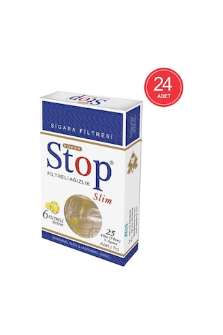 Stop Slim 6 Filtreli Ağızlık 25'li x 24 Paket