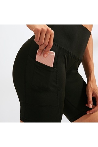 Springsun Kadınlar İçin Yüksek Belli Yoga Şortu - Hızlı Kuruyan, Esnek Ve Sıkı Form - Koşu, Antrenman Ve Spor Aktivitesi İçin - Lacivert Xxl Diğer