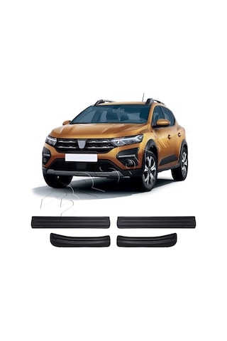 Dacia Sandero Stepway Uyumlu 2021 Ve Üzeri Abs Kapı Eşiği 4 Parça