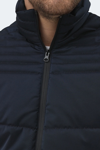 Slazenger Blanco Erkek Dik Yaka Slim Fit Lacivert Mont & Kaban Lacivert