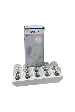 Eco 12v/21w 5w 1016 Bay15d Çift Duy, Şaşı Düz Tırnak, Fren, Stop, Sis Ampulü 10 Adet