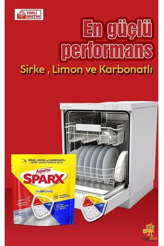 Sparx Bulaşık Makinesi Kapsülü 20'li X 3 Paket 60 Yıkama