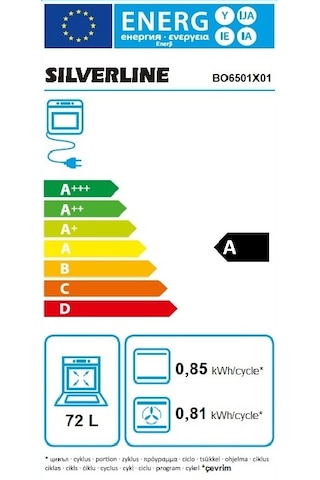 Silverline BO6501X01 S1 Ankastre Fırın Inox